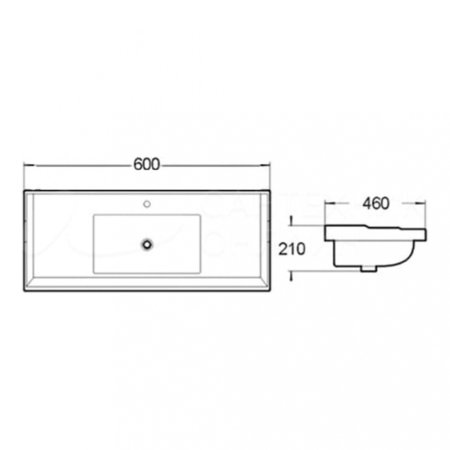 Раковина SantiLine SL-2112 60 