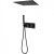 Душевая система Abber Daheim AF8255B с термостатом Черная матовая 