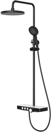 Душевая система Berges Morans 075002 Черная матовая 