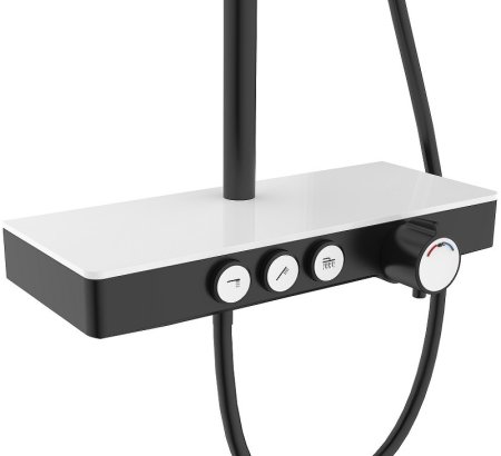 Душевая система Berges Morans 075002 Черная матовая 