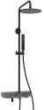 Душевая система WasserKRAFT A114.258.218.CB Thermo с термостатом Черная матовая 
