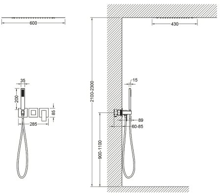 Душевая система Timo Selene SX-2129/17SM Золото матовое 
