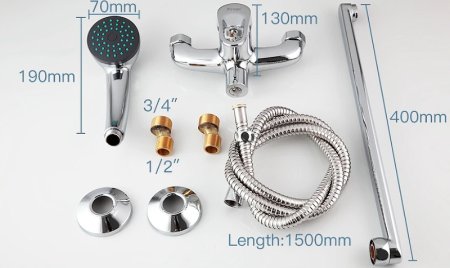 Смеситель для ванны Frap H13 F2213 универсальный Хром 