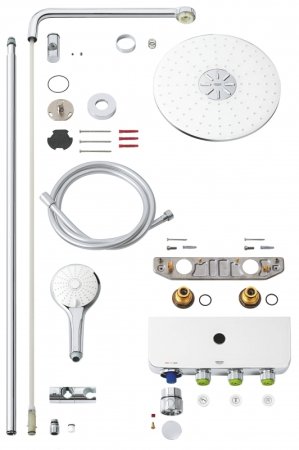 Душевая система Grohe SmartControl 26507LS0 с термостатом Белая луна 