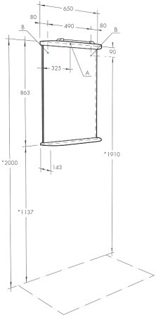 Зеркало Aquaton Минима 65 1A000502MN010 с подсветкой Белое 
