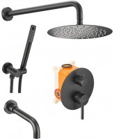 Душевая система Milacio Ultra MCU.150.MB Черная матовая