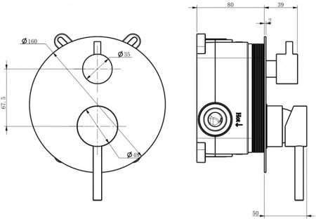 Душевая система Milacio Ultra MCU.150.MB Черная матовая 