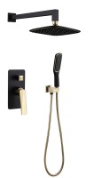 Душевая система Boheme Venturo 384-B Черный / золото