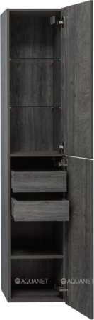 Шкаф-пенал для ванной Aquanet Nova 35 дуб рошелье 