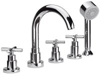 Смеситель на борт ванны Paini Tubos 79CR109 Хром