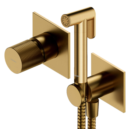 Гигиенический душ встраиваемый OMNIRES Contour SYSCTBI1GLB золото брашированное 