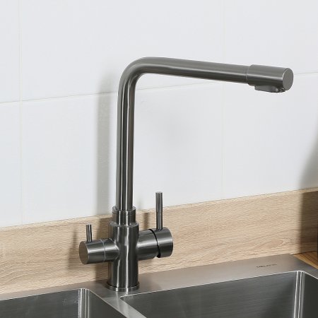 Смеситель для кухни Melana F9505HB Графит 