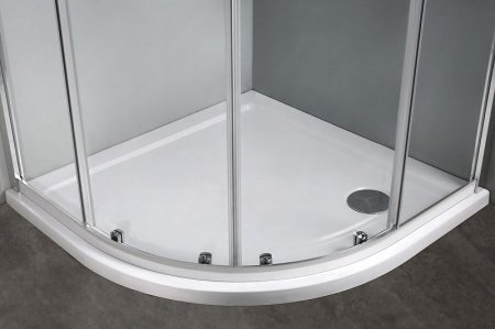 Душевой уголок Vincea Scala 100х100 VSQ-2SC100CL профиль Хром стекло прозрачное 