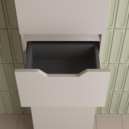 Пенал напольный Style Line  "Остин" 360 см 1 ящик крем эмаль PLUS 