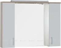 Зеркало-шкаф Aquanet Тиана 100 светлый дуб