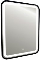 Зеркало Azario Мальта-лофт 60 LED-00002353 с подсветкой Черное с сенсорным выключателем