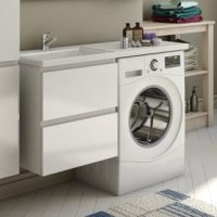 Тумба с раковиной Эстет Dallas Luxe 100 подвесная, 2 ящика, L