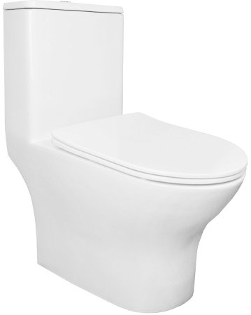 Унитаз моноблок Azario Terni AZ-8618 с бачком и сиденьем Микролифт 