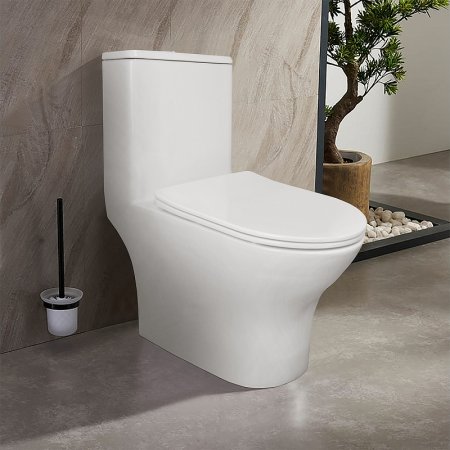 Унитаз моноблок Azario Terni AZ-8618 с бачком и сиденьем Микролифт 