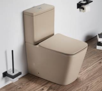 Унитаз-компакт CeramaLux N 2170AXMC с микролифтом капучино матовый