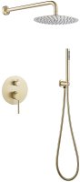 Душевая система Abber Emotion AF8818G Золото матовое