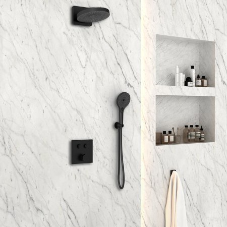 Душевая система Vincea Inspire VSFW-4I211MB Черная матовая 