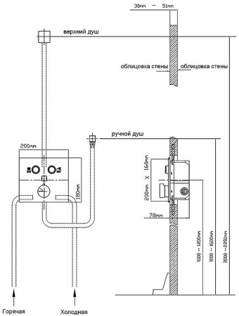 Душевая система Vincea Inspire VSFW-4I211MB Черная матовая 