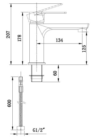 Смеситель Boch mann Doris BM8598 для раковины 