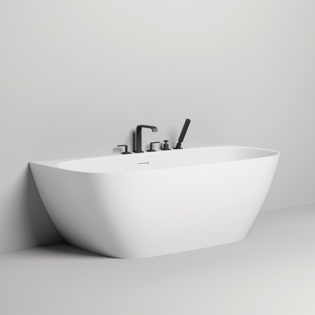 Ванна из искусственного камня Salini Sofia Wall 180х85 102513G Белая глянцевая 