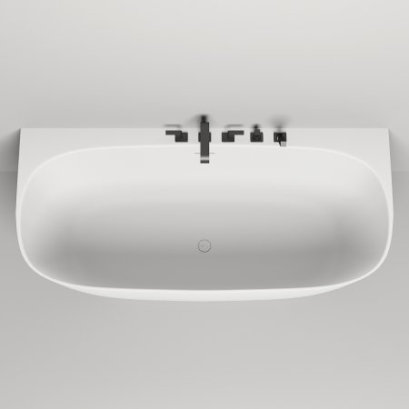 Ванна из искусственного камня Salini Sofia Wall 180х85 102513G Белая глянцевая 