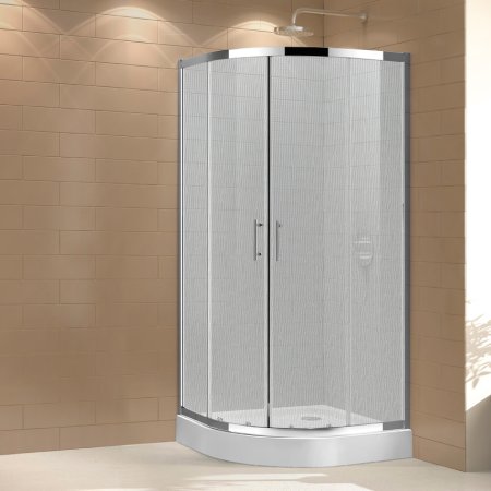 Душевой уголок Cezares Eco R-2-80-P-Cr стекло punto 