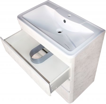 Тумба под раковину Style Line Атлантика Люкс Plus 80 СС-00002278 Бетон крем 