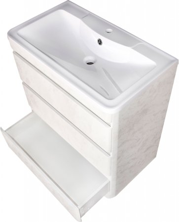 Тумба под раковину Style Line Атлантика Люкс Plus 80 СС-00002278 Бетон крем 