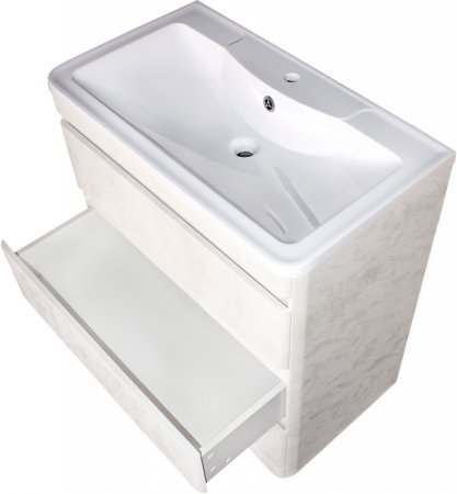 Тумба под раковину Style Line Атлантика Люкс Plus 80 СС-00002278 Бетон крем 