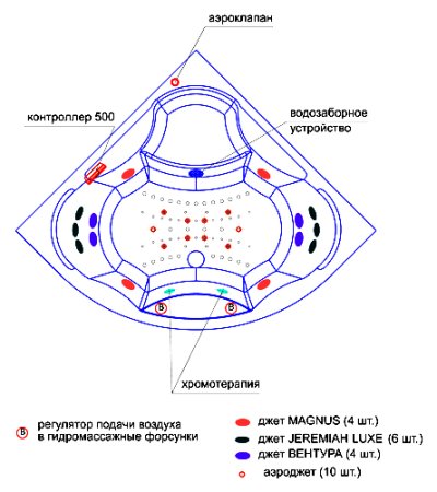 Акриловая ванна Радомир Верона Комфорт Luxe 