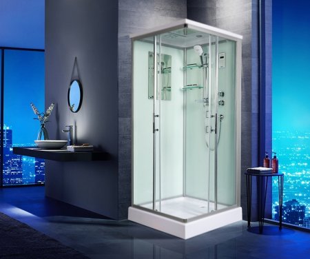 Душевая кабина WeltWasser WW500 Laine 904 90x90 10000003268 профиль Хром стекло прозрачное 