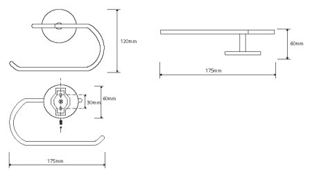 Держатель туалетной бумаги Bemeta Alfa 102414012 