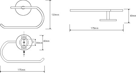 Держатель туалетной бумаги Bemeta Alfa 102414012 