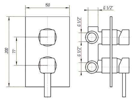 Смеситель Migliore Fortis ML.FRT-5231 Cr для душа 