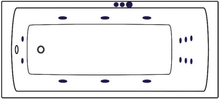 Акриловая ванна Excellent Aquaria WAEX.AQU17.SMART 170x75 