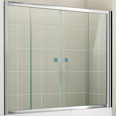 Шторка на ванну Cezares Pratico VF2 170/140 C Cr 