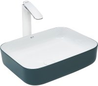 Раковина-чаша WeltWasser Elbach 2195 GW 50 10000004538 Зеленая Белая