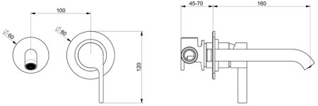 Смеситель для раковины Webert DoReMi DR830606345, никель 