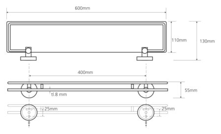 Полка Bemeta Omega 104102212 