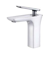 Смеситель Grocenberg GB 1001N для раковины, хром/белый