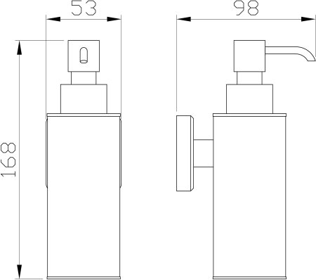 Дозатор мыла WONZON & WOGHAND, Бронза (WW-7232) 