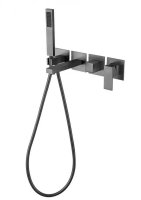 Смеситель для ванны встраиваемый Grocenberg GB5060BG, графит