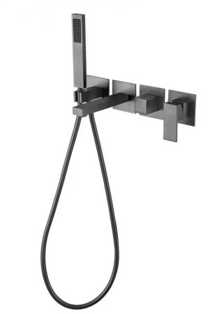 Смеситель для ванны встраиваемый Grocenberg GB5060BG, графит 