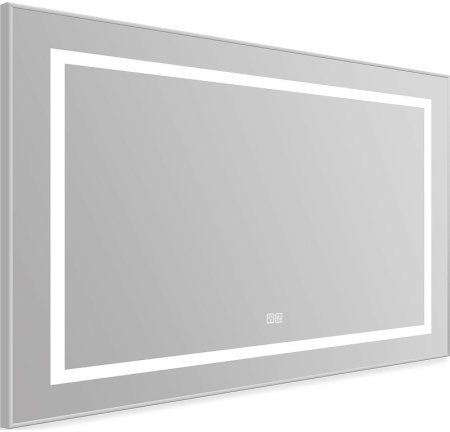 Зеркало BelBagno Kraft 98.5 SPC-KRAFT-985-685-TCH-WARM с подсветкой с подогревом Сатин с сенсорным выключателем 