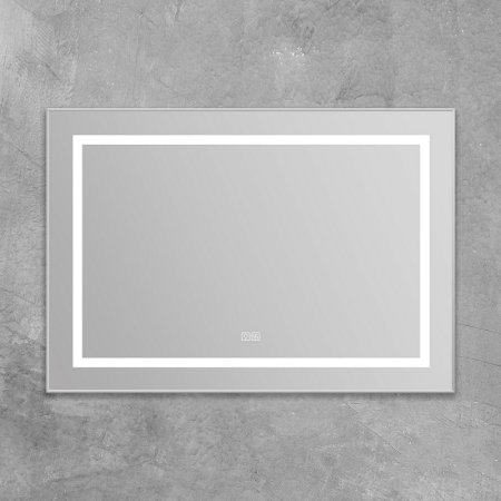 Зеркало BelBagno Kraft 98.5 SPC-KRAFT-985-685-TCH-WARM с подсветкой с подогревом Сатин с сенсорным выключателем 